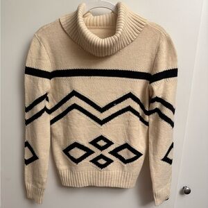 Vintage Ralph Lauren Sweater Pullover Cotton Long Sleeve Folded Collar Size M